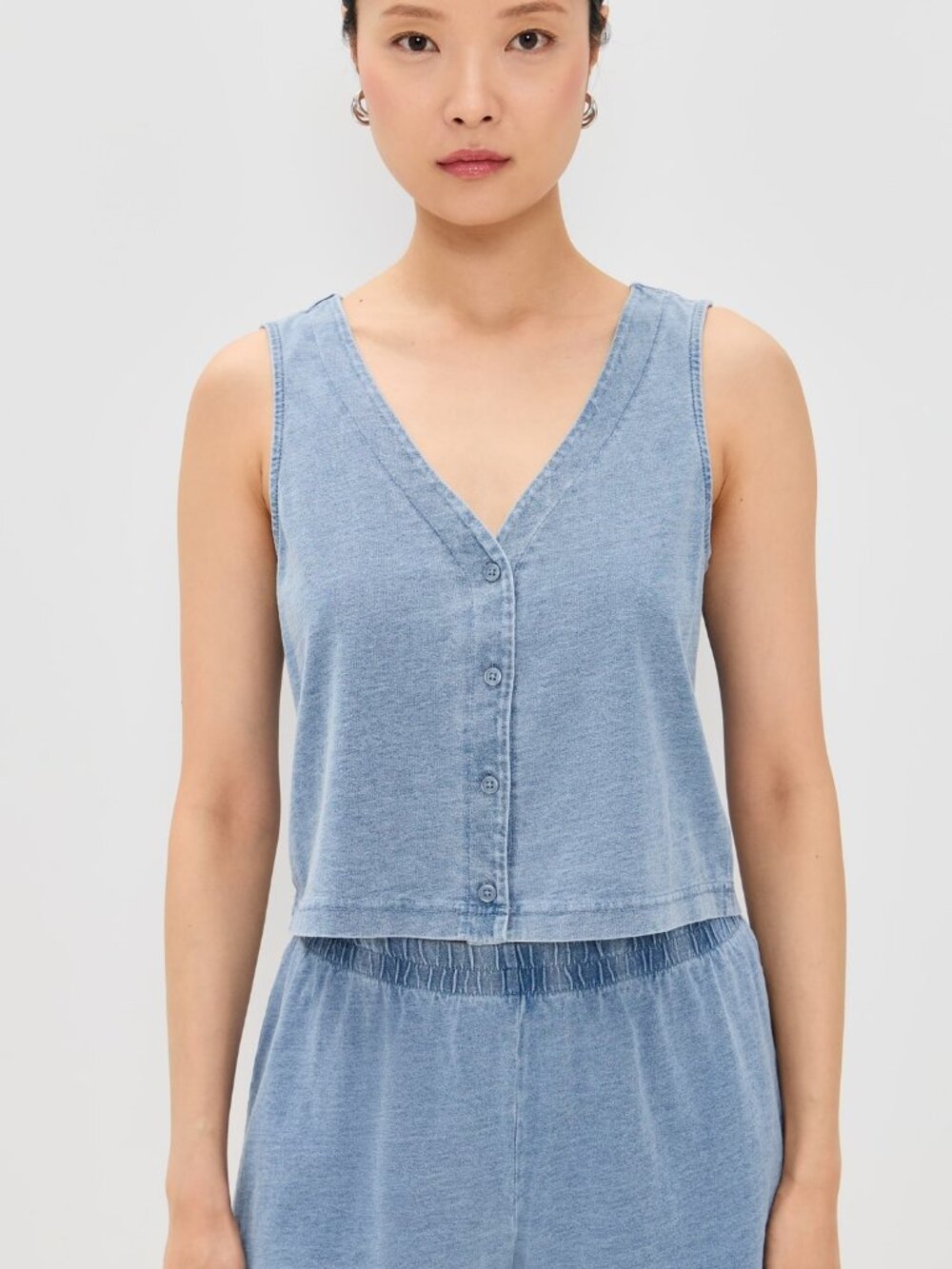 Z Supply Solace Tank Medium Indigo XS - Picture 5 of 6